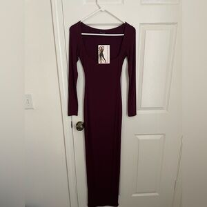 Naked Wardrobe Square Up Maxi Dress